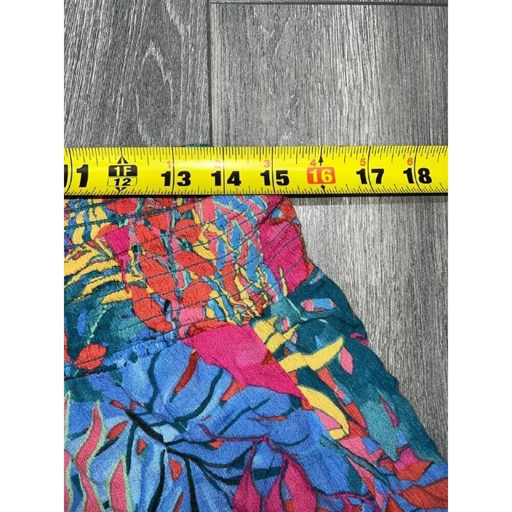 Kona Sol Women’s Multi Color Tropical beach Print Pants Large A005630 - Picture 4 of 8